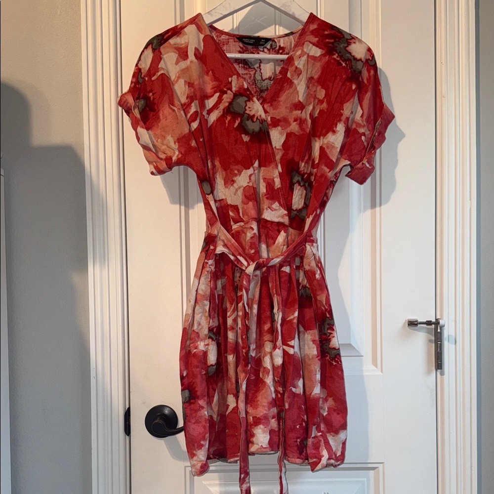 Simply Vera VERAWANG Floral Red Dress